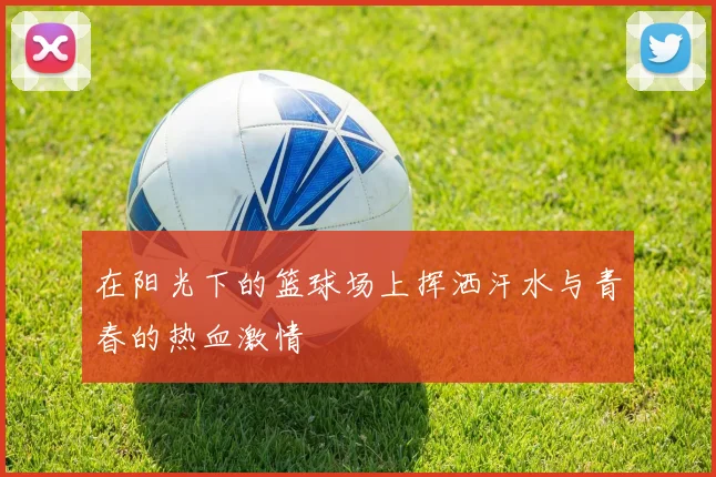 在阳光下的篮球场上挥洒汗水与青春的热血激情